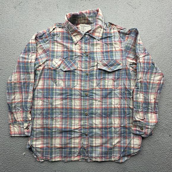 Current Elliot The Perfect Shirt Canyon Plaid Button Shirt Large Long Sleeve - Picture 1 of 10